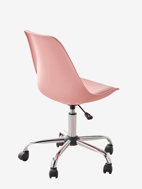 Chaise de bureau enfant à roulettes Bleu+bleu marine+rose - vertbaudet enfant 