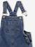 Salopette fille large en denim denim black+stone - vertbaudet enfant 
