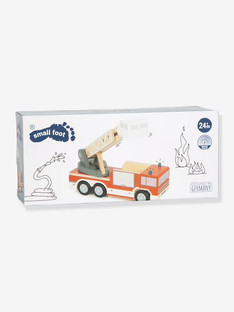 Voiture de pompiers avec échelle pivotante small foot rouge - vertbaudet enfant 