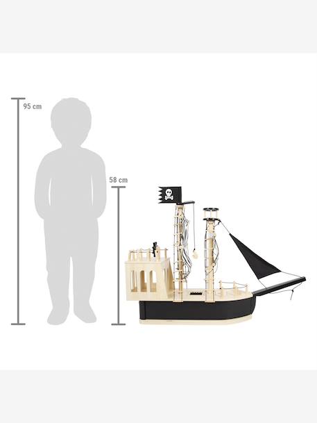 Bateau pirate pour enfants small foot noir - vertbaudet enfant 