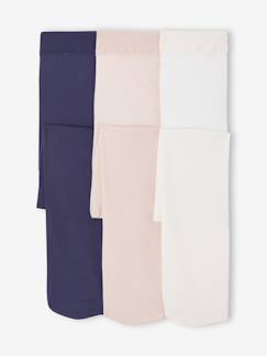 Meisje-Ondergoed-Set van 3 paar panty's polyamide voor meisjes