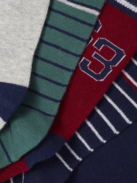 Lot de 5 paires de chaussettes « Baltimore » garçon encre - vertbaudet enfant 