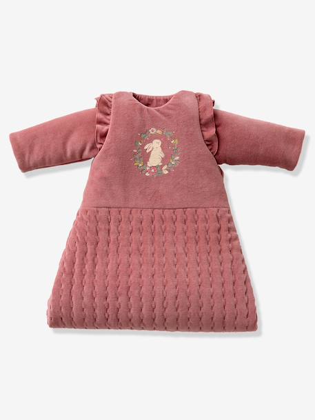 Trappelzak met lange, afneembare mouwen LAPIN ENCHANTÉ oudroze - vertbaudet enfant 