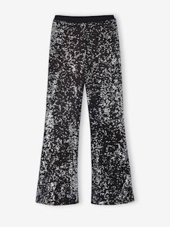 -Pantalon fille à sequins 