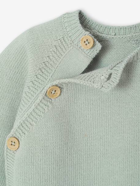 Ensemble bébé pyjama + body + gilet coffret cadeau naissance vert sauge - vertbaudet enfant 