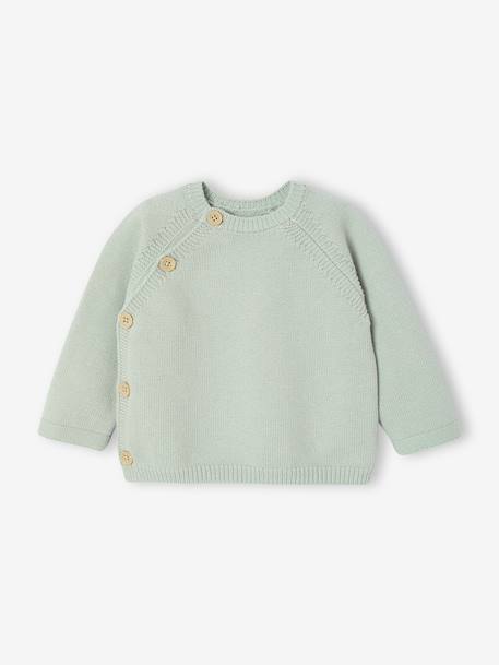 Ensemble bébé pyjama + body + gilet coffret cadeau naissance vert sauge - vertbaudet enfant 