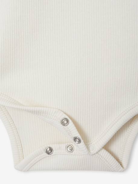 Ensemble 2 pièces naissance salopette en denim + body stone - vertbaudet enfant 