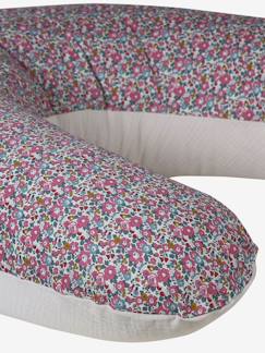 -Coussin et housse d'allaitement gaze coton et Liberty