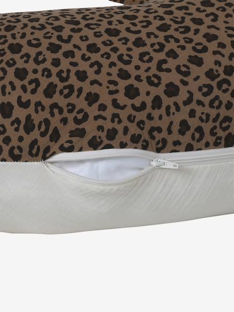 Coussin d’allaitement gaze de coton Léopard beige - vertbaudet enfant 