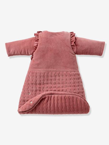 Trappelzak met lange, afneembare mouwen LAPIN ENCHANTÉ oudroze - vertbaudet enfant 