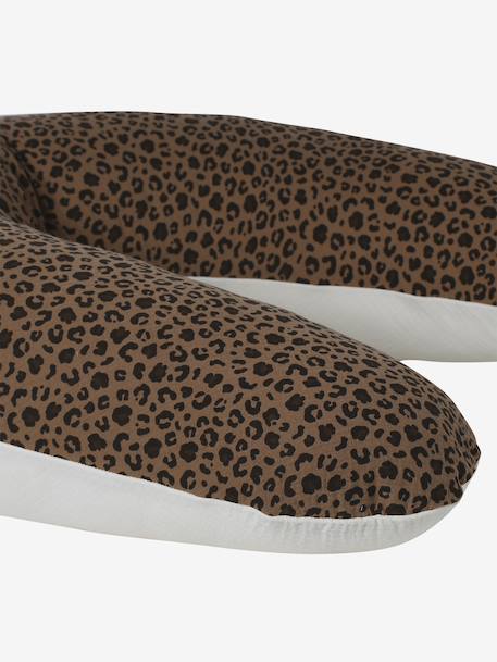 Coussin d’allaitement gaze de coton Léopard beige - vertbaudet enfant 