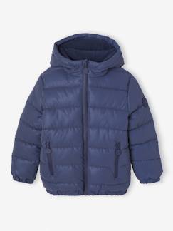 Garçon-Manteau, veste-Doudoune à capuche doublée polaire garçon effet réfléchissant