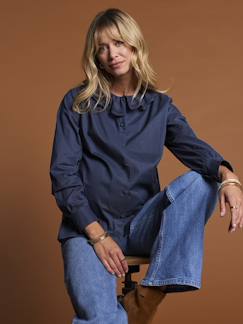 Vêtements de grossesse-Chemisier, tunique-Blouse grossesse et allaitement à volants