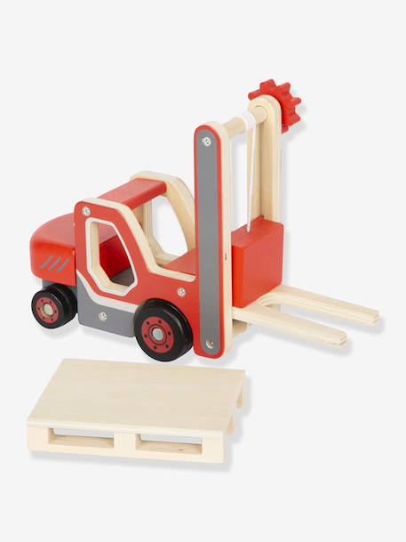 Essentiële houten speelgoed brandweerwagen rood - vertbaudet enfant 