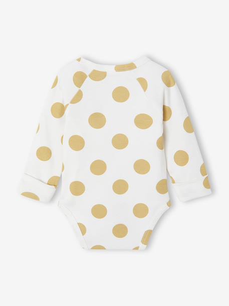 Lot de 5 bodies naissance évolutifs à pois rose - vertbaudet enfant 