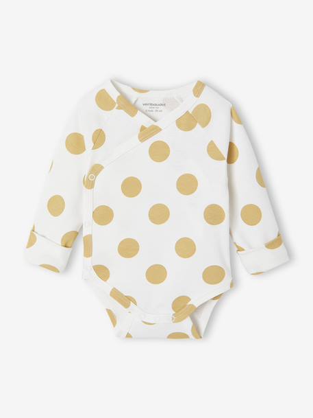 Lot de 5 bodies naissance évolutifs à pois rose - vertbaudet enfant 