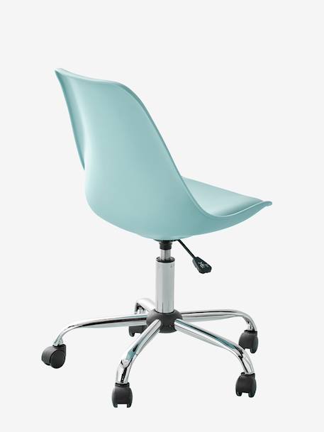Chaise de bureau enfant à roulettes Bleu+bleu marine+rose - vertbaudet enfant 
