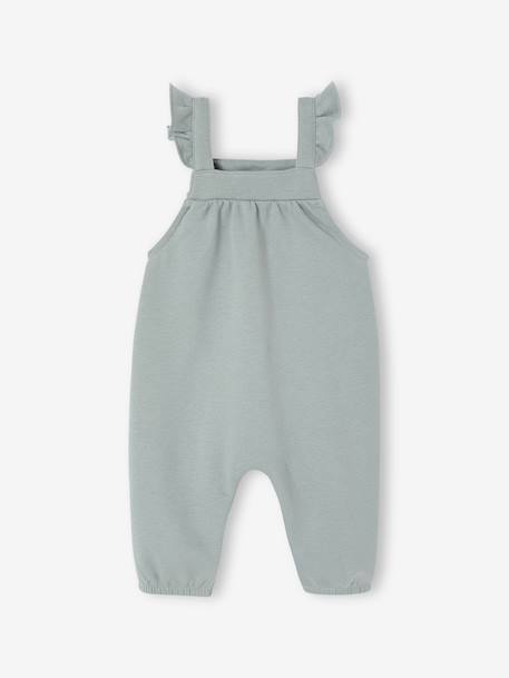 Salopette en molleton bébé vert sauge - vertbaudet enfant 