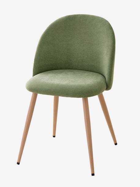 Chaise enfant en tissu chiné rose+vert - vertbaudet enfant 