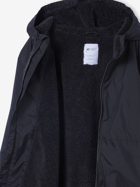 Coupe-vent garçon doublé sherpa anthracite - vertbaudet enfant 