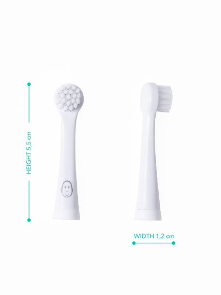 Brosse à dents rechange blanc - vertbaudet enfant 