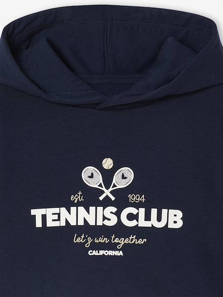 Ensemble sport sweat à capuche et jogging fille marine - vertbaudet enfant 