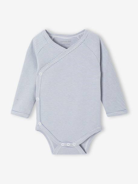 Set van 5 body's met opening voor pasgeborenen blauw - vertbaudet enfant 