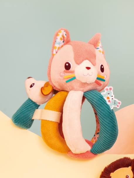 Hochet à poignées LILIPUTIENS bleu+rose - vertbaudet enfant 