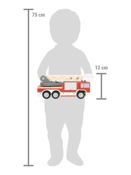 Voiture de pompiers avec échelle pivotante small foot rouge - vertbaudet enfant 