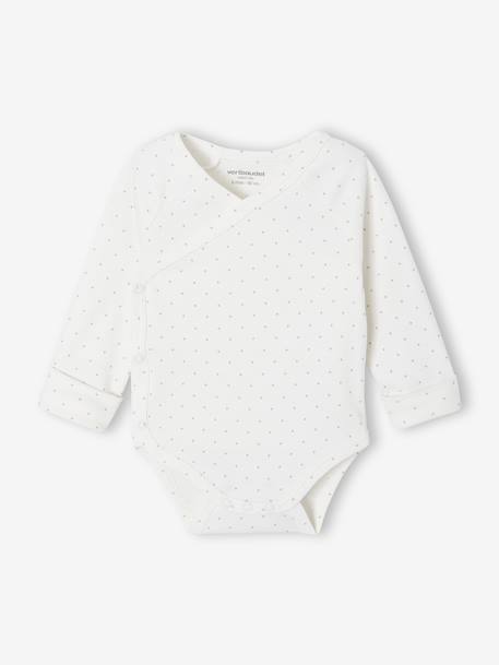 Lot de 5 bodies naissance évolutifs à pois rose - vertbaudet enfant 