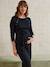 Robe tricot de grossesse et d'allaitement noir - vertbaudet enfant 