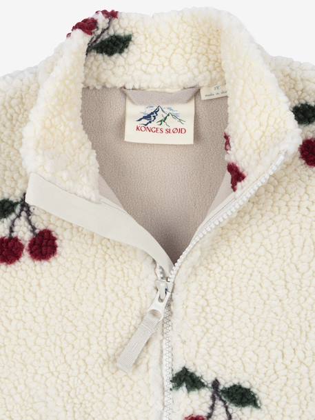 Veste teddy Jody zippée en polaire enfant beige+blanc+multicolore - vertbaudet enfant 