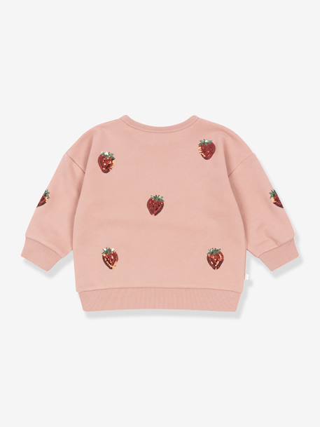 Sweat-shirt Lou motifs en sequins rose - vertbaudet enfant 