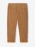 Broek van fluweel / velours met verstelbare elastische taille voor jongens pecannoot - vertbaudet enfant 