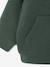 Cardigan bébé en molleton zippé à capuche doublée vert sapin - vertbaudet enfant 