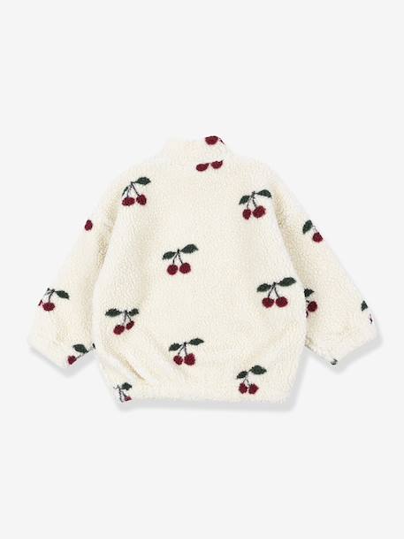 Teddy jas met rits van fleece voor kinderen Jody KONGES SLOJD beige+meerkleurig+wit - vertbaudet enfant 