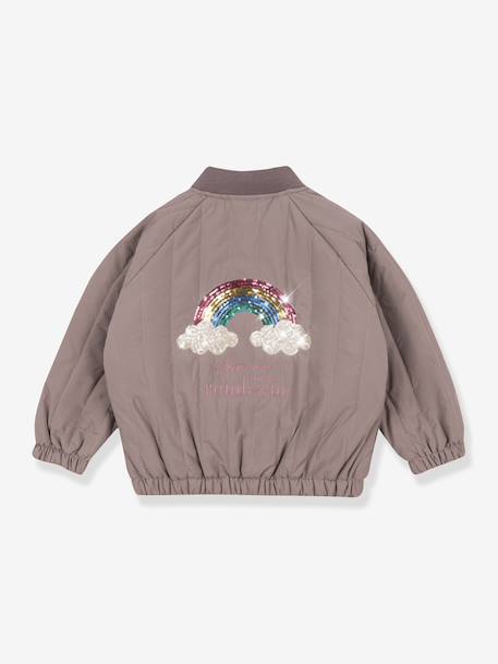 Blouson matelassé motifs en sequins Juno Konges Sløjd lilas+rose+rose nude - vertbaudet enfant 