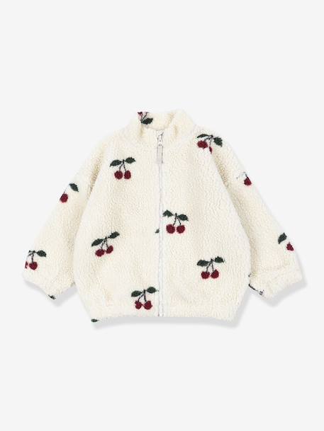 Veste teddy Jody zippée en polaire enfant beige+blanc+multicolore - vertbaudet enfant 