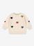 Sweat-shirt Lou motifs coeurs beige - vertbaudet enfant 