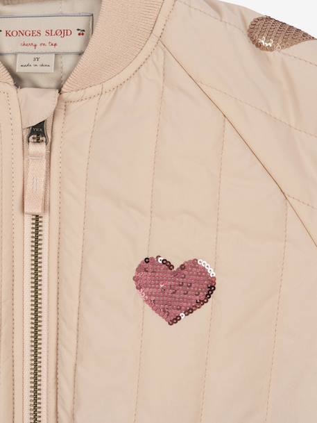 Blouson matelassé motifs en sequins Juno Konges Sløjd lilas+rose+rose nude - vertbaudet enfant 