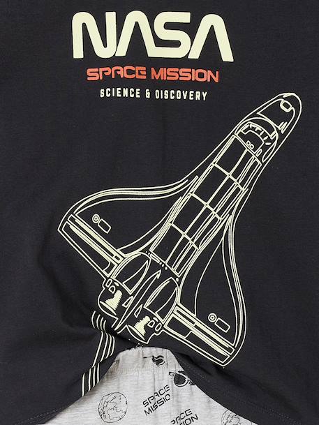 Tweekleurige pyjama voor jongens NASA® nachtblauw - vertbaudet enfant 