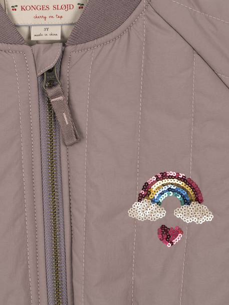 Blouson matelassé motifs en sequins Juno Konges Sløjd lilas+rose+rose nude - vertbaudet enfant 