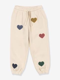 -Pantalon en molleton motifs coeurs