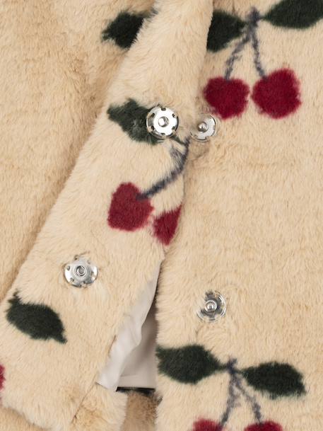 Manteau Fuzzie écru - vertbaudet enfant 