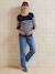 Pull marinière grossesse et allaitement ouvertures raglan marine - vertbaudet enfant 