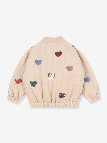 Blouson matelassé motifs en sequins Juno Konges Sløjd lilas+rose+rose nude - vertbaudet enfant 