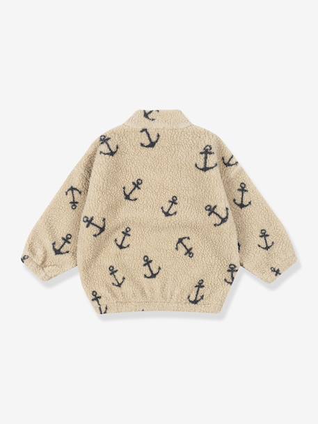 Veste teddy Jody zippée en polaire enfant beige+blanc+multicolore - vertbaudet enfant 