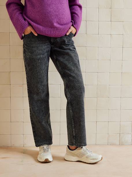 Jean de grossesse droit bandeau sans couture denim brut+denim gris+stone - vertbaudet enfant 