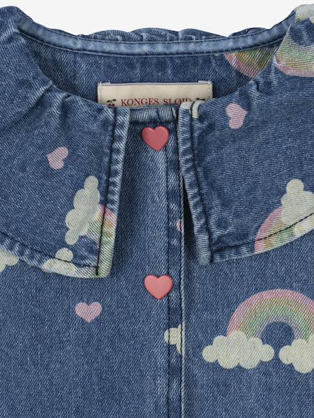 Jeans overhemd Magot KONGES SLOJD jeansblauw - vertbaudet enfant 