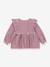 Blouse à volants fille motifs carreaux rouge - vertbaudet enfant 